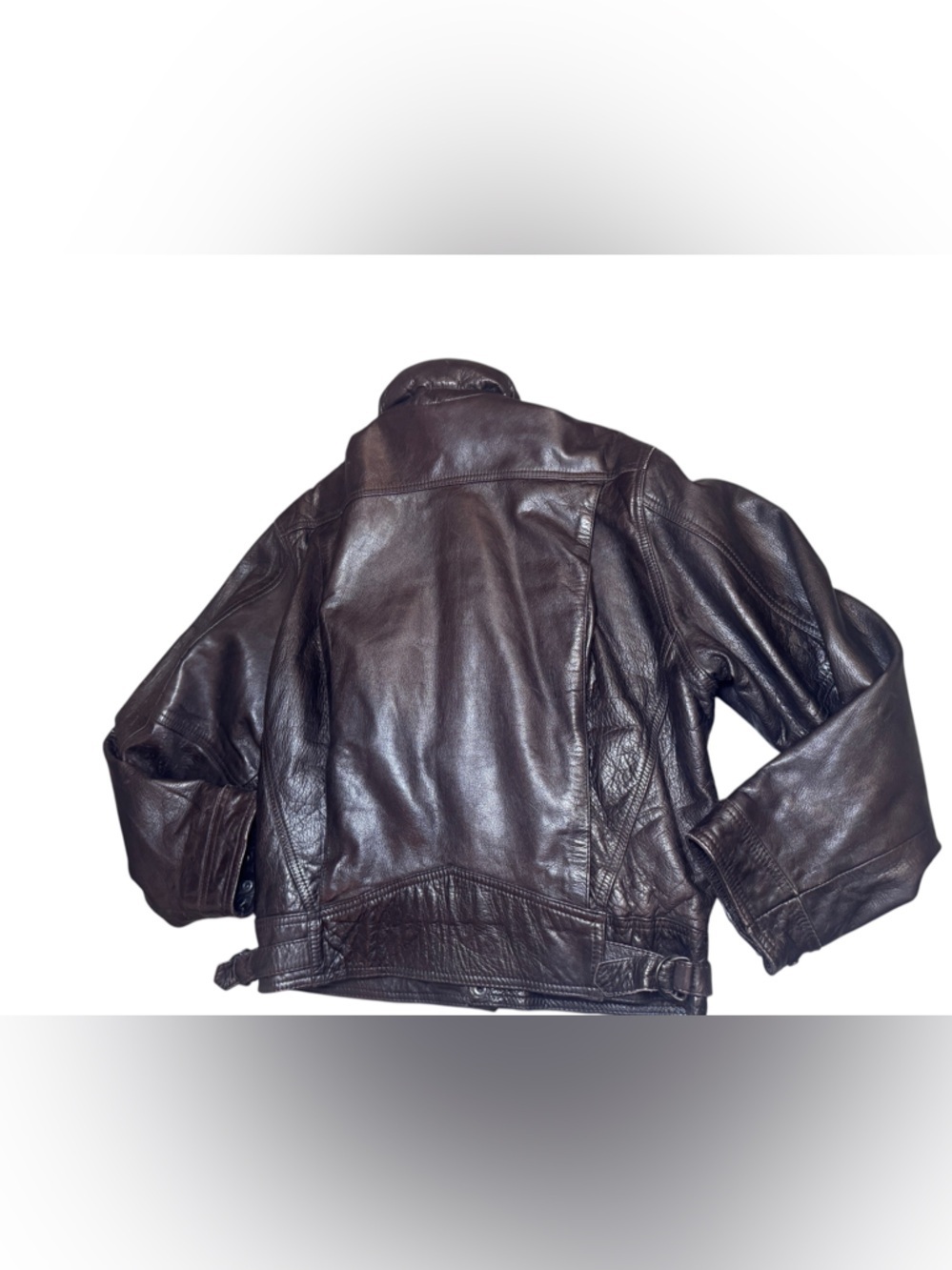 Vtg  American Eagle Outfitters Aviator Messageries Aeriennes Leather Jacket 40 - Picture 2 of 12